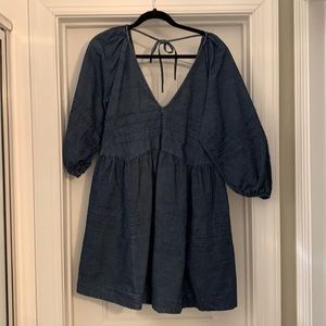 Free People Chambray Denim Dress